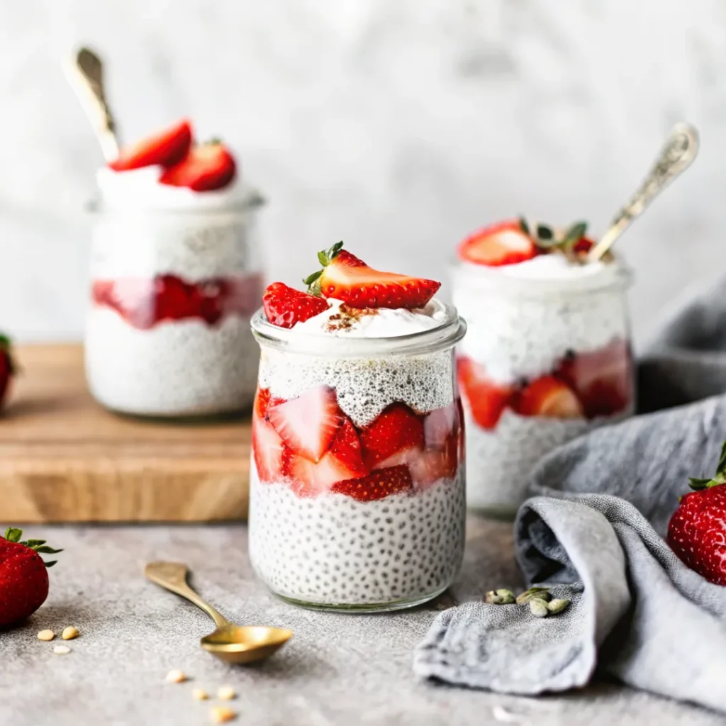 Healthy Chia & Strawberry Treat 1