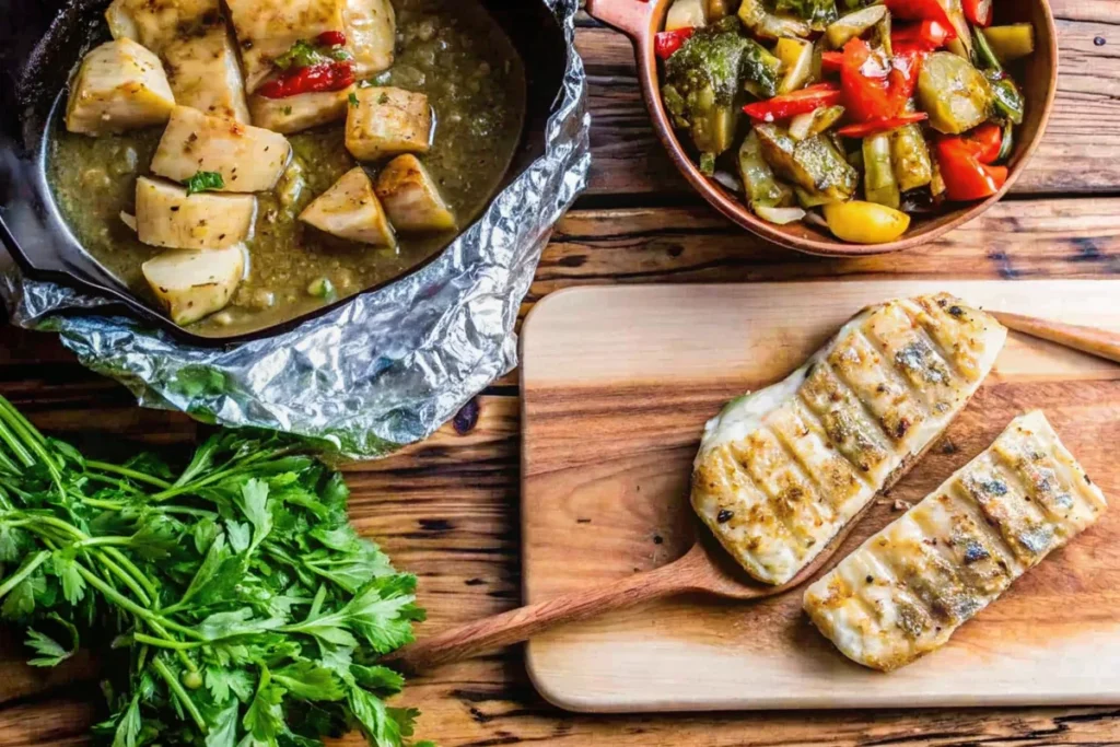 Easy Grilled Halibut Fillets 3